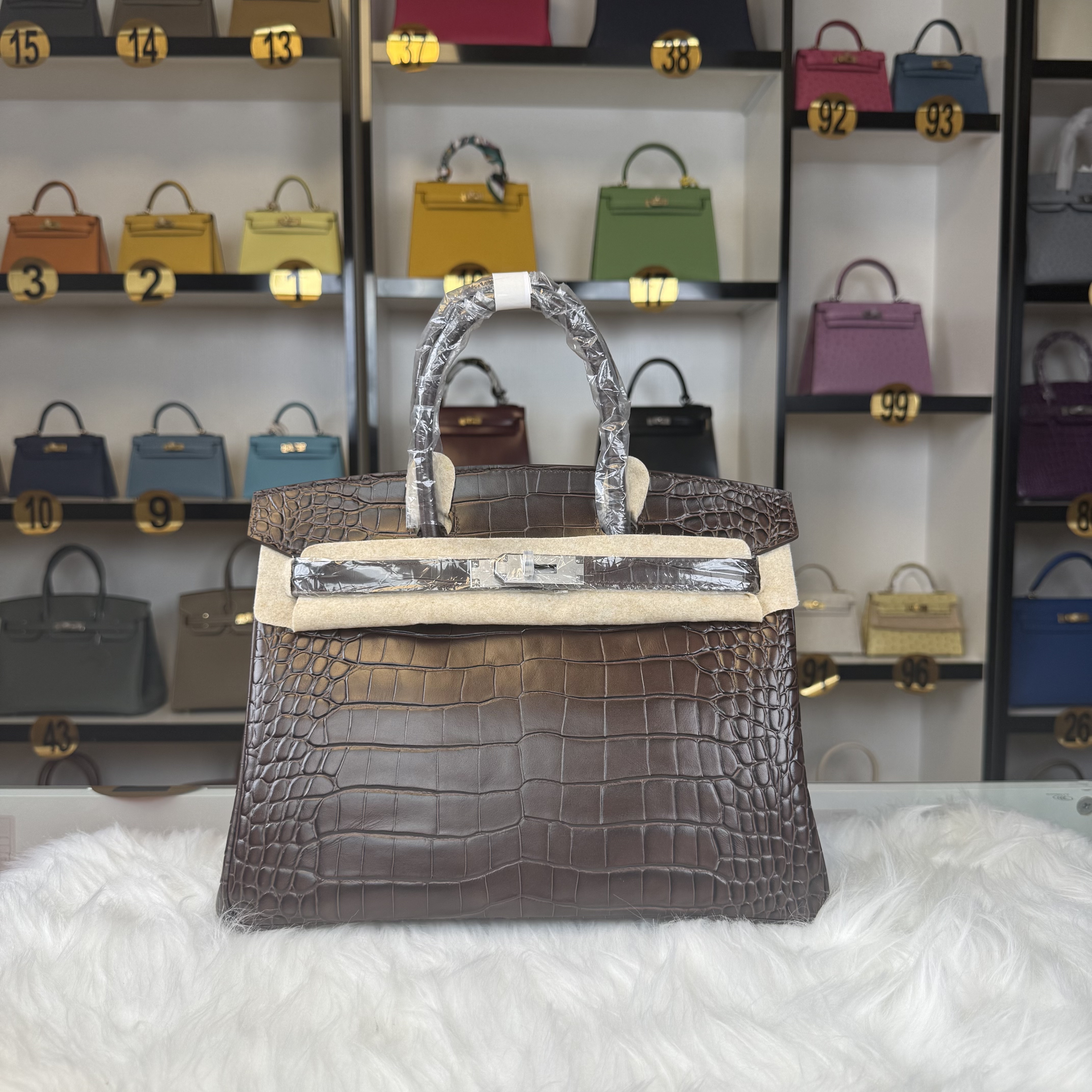 Crocodile embossed Birkin