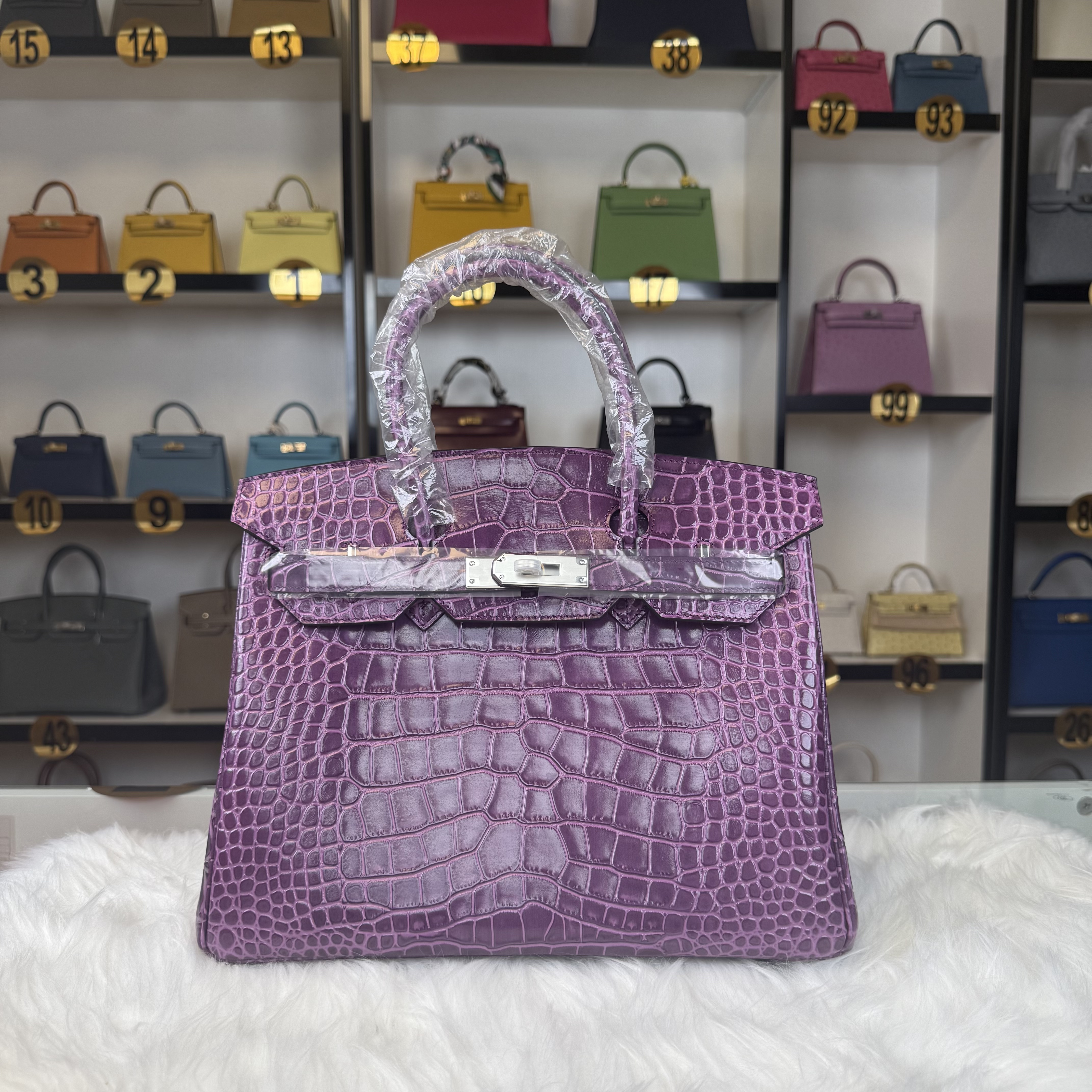 Crocodile embossed Birkin