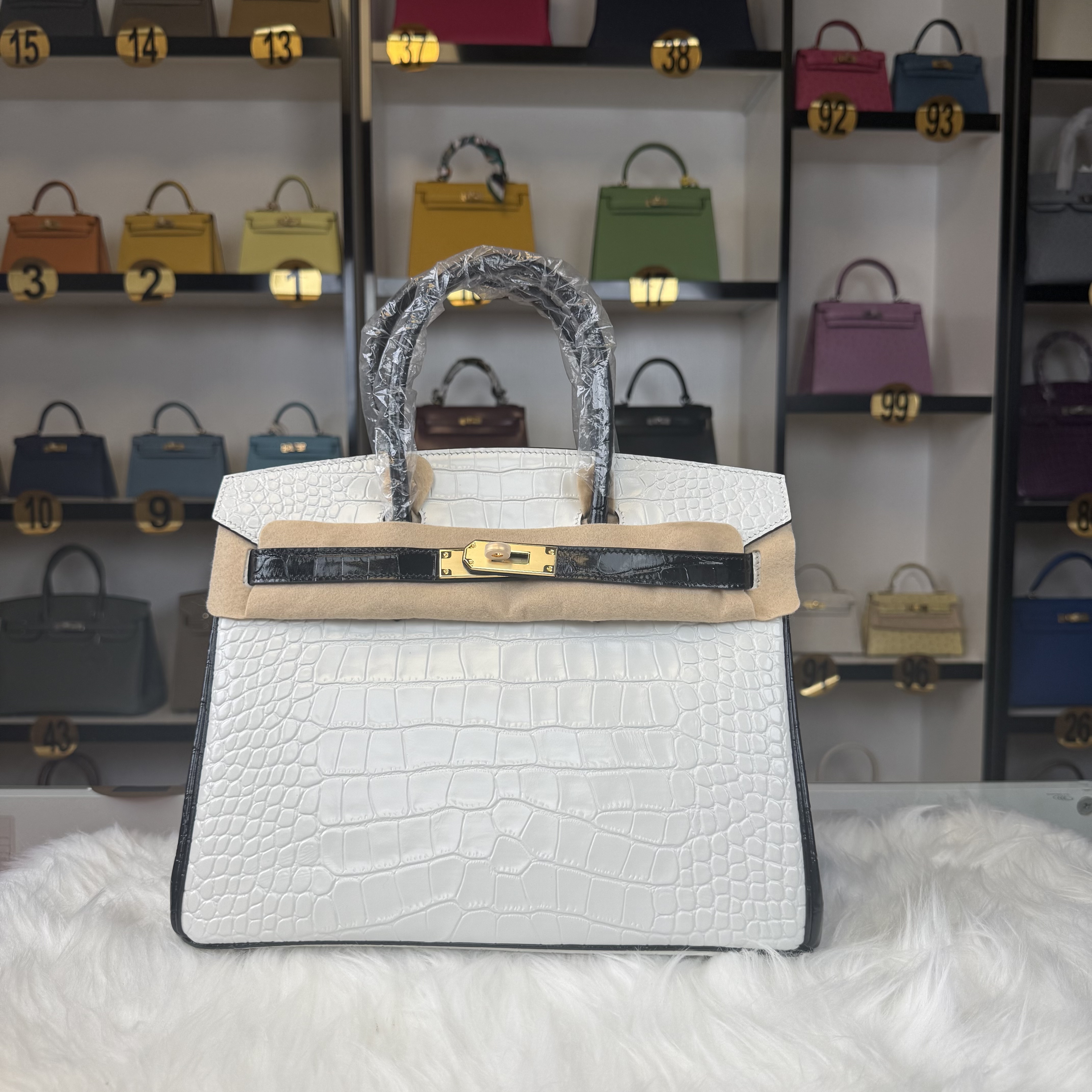 Crocodile embossed Birkin