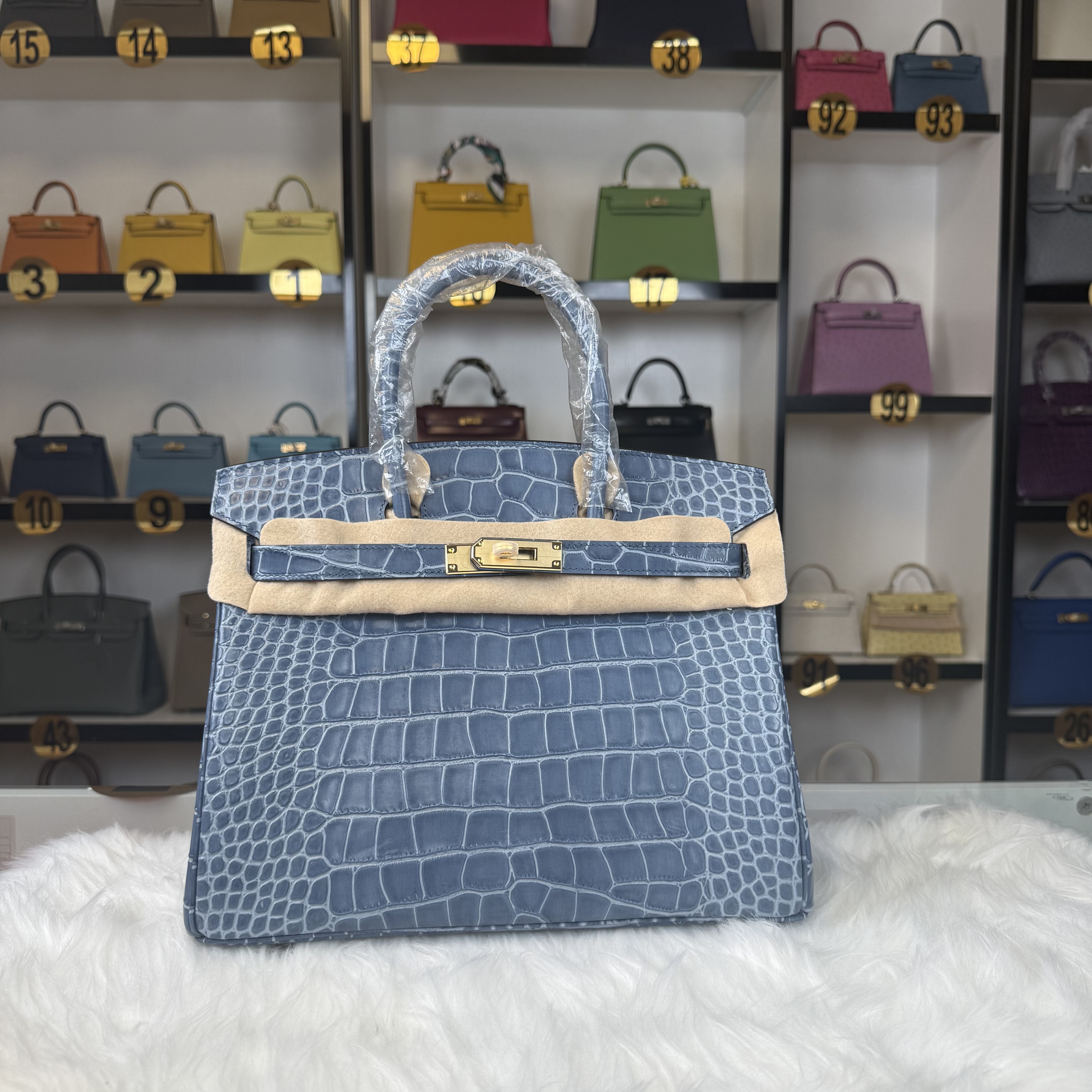 Crocodile embossed Birkin