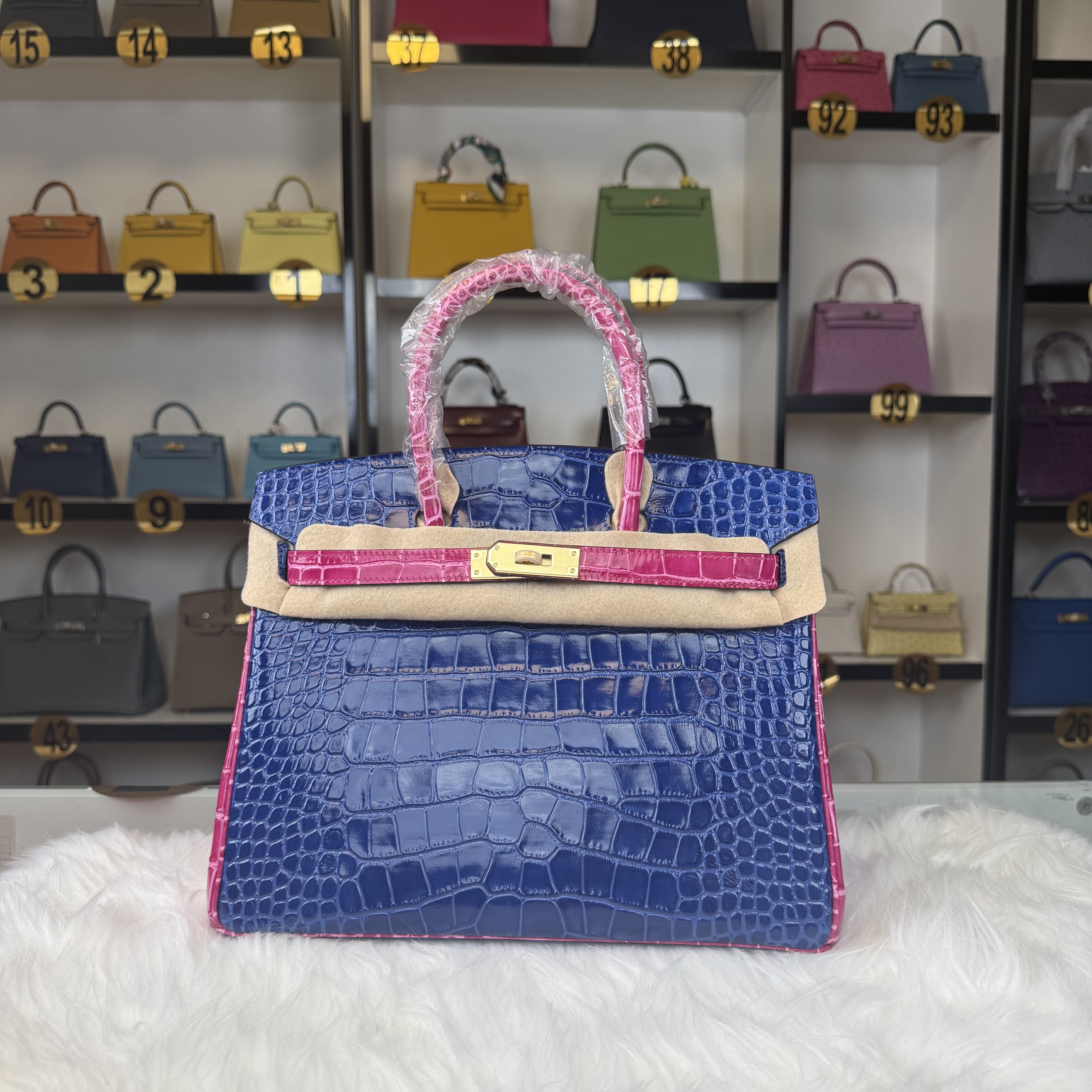 Crocodile embossed Birkin
