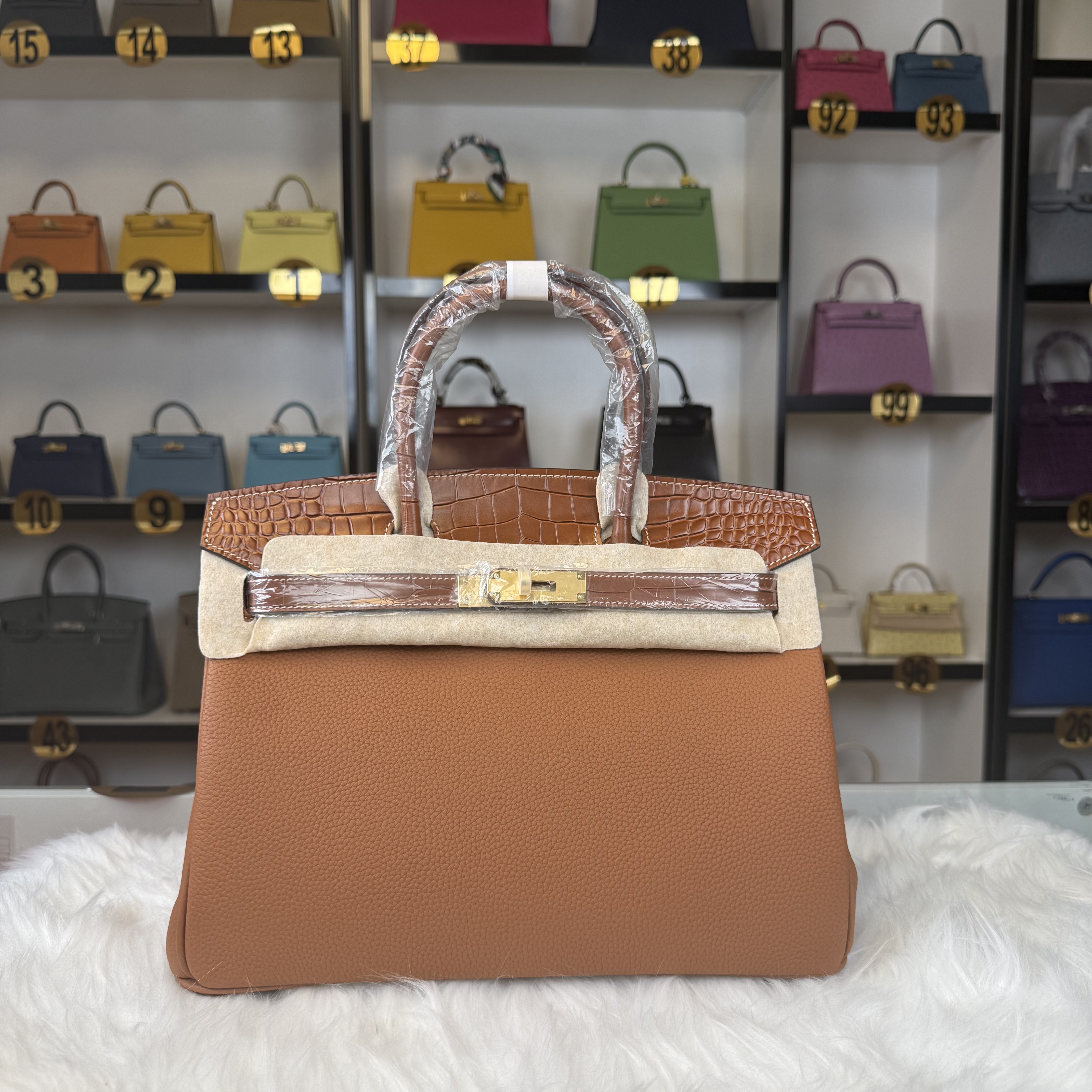 Crocodile embossed Birkin