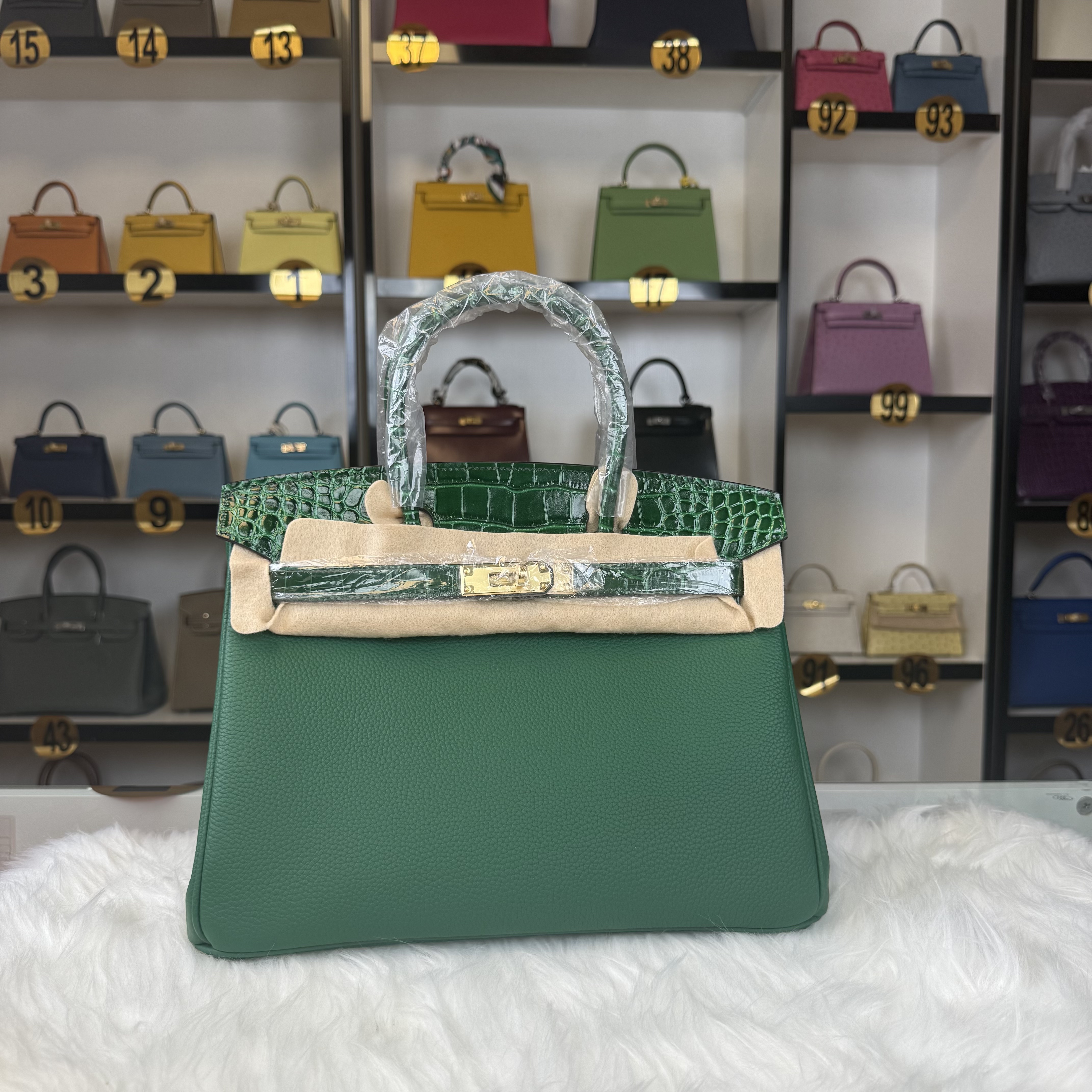 Crocodile embossed Birkin