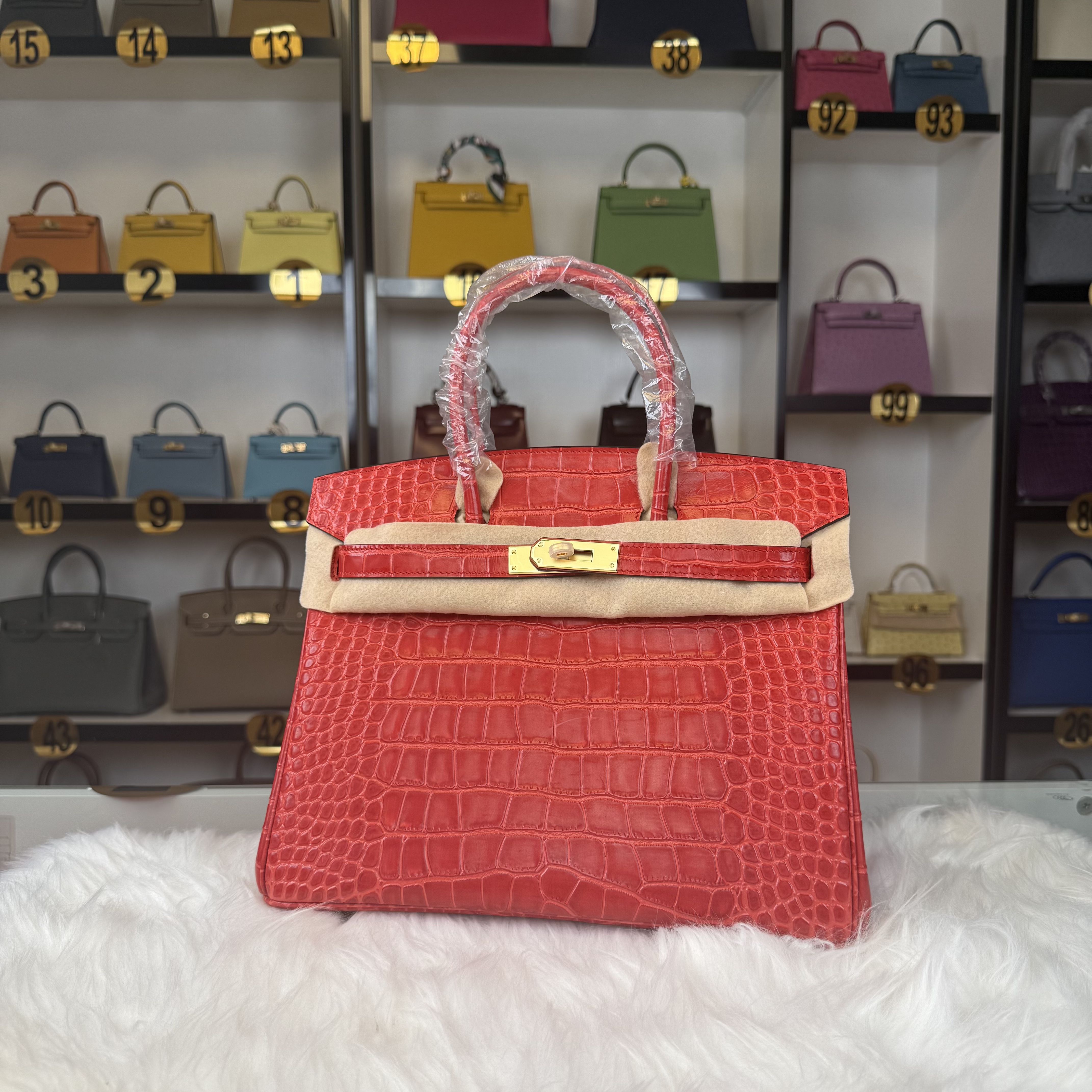 Crocodile embossed Birkin