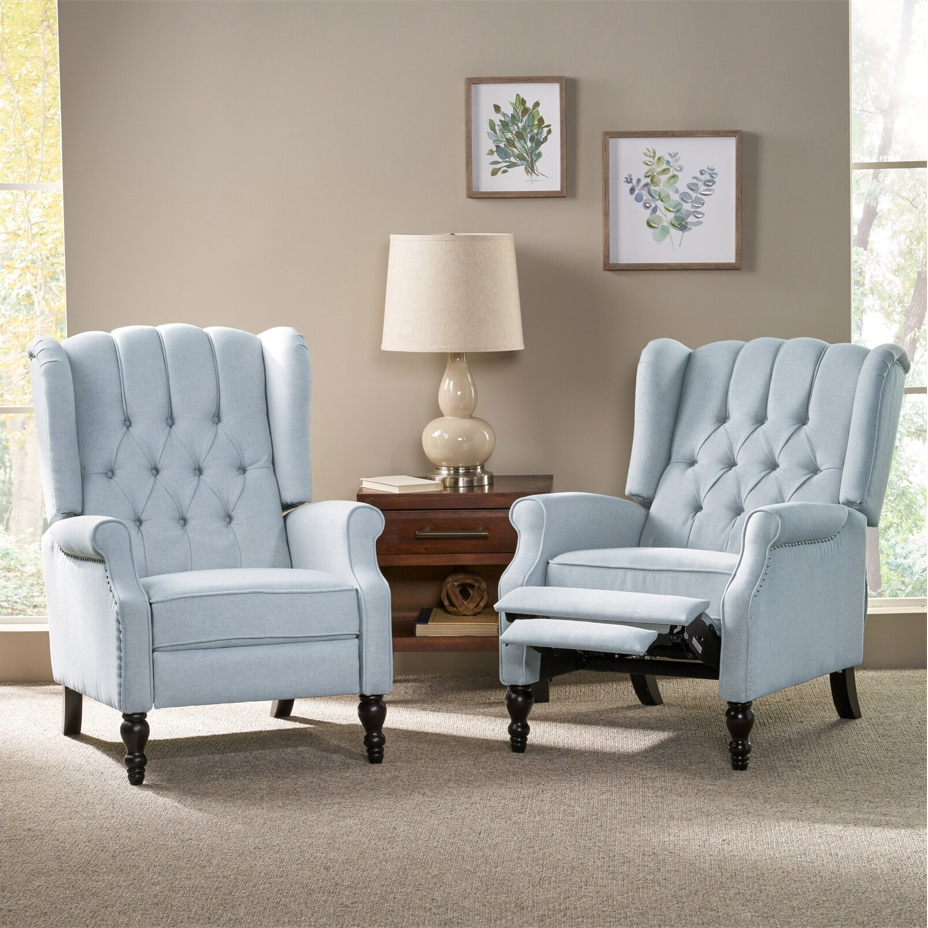 Val 28.50'' Manual Wing Recliner (Set of 2)