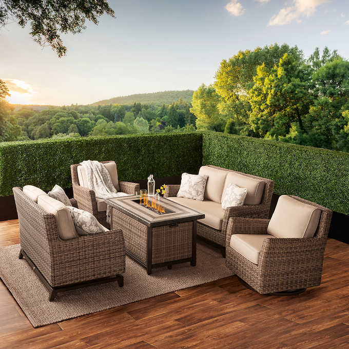 Agio Conway 5-piece Fire Deep Seating Set