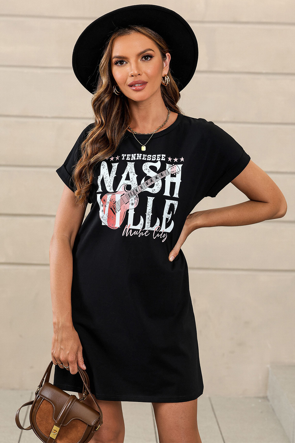Black Nashville Music Festival Trending T-Shirt Dress
