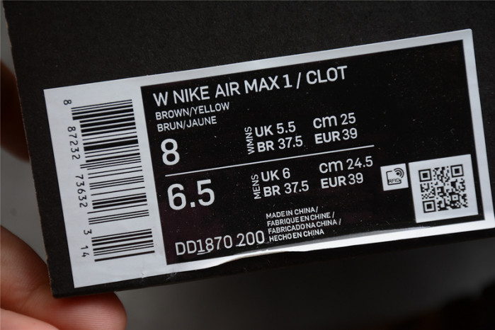 Nike Air Max 1 Clot Kiss of Death (2021) DD1870-200