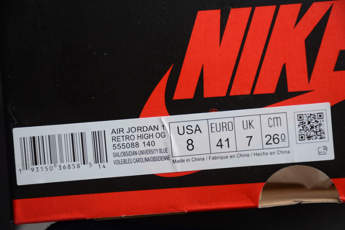 Air Jordan 1 Obsidian University Blue 555088-140