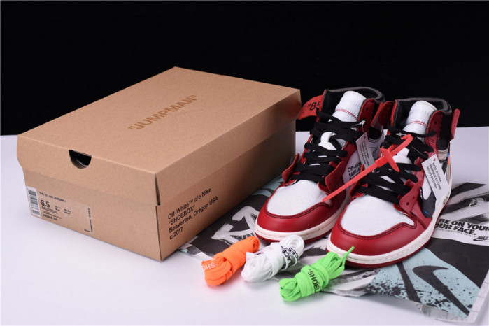 Off-White Air Jordan 1 Retro Chicago The Ten AA3834-101