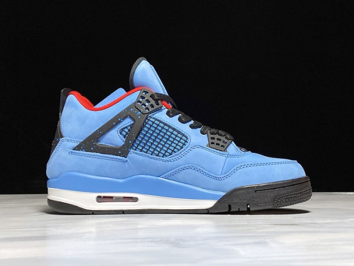 Travis Scott x Air Jordan 4 Houston Oilers University Blue 308497-406