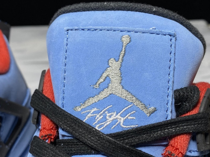 Travis Scott x Air Jordan 4 Houston Oilers University Blue 308497-406