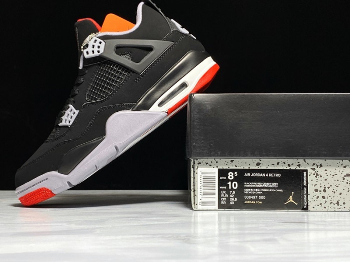 Air Jordan 4 Retro Bred 2019 Black Cement 308497-060