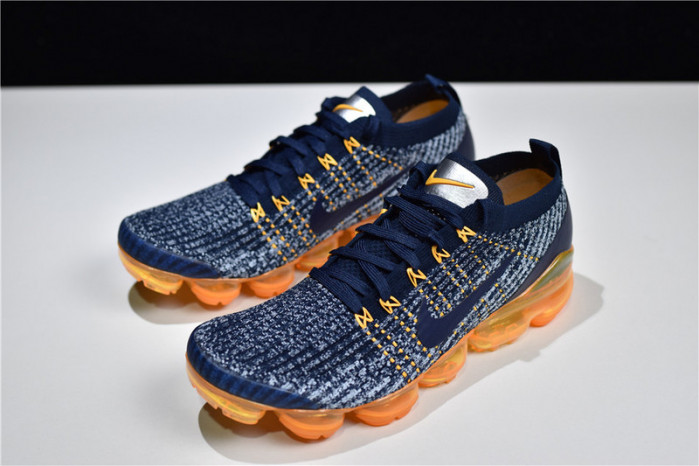 Nike Air VaporMax Flyknit 3 Navy Orange AJ6900-400