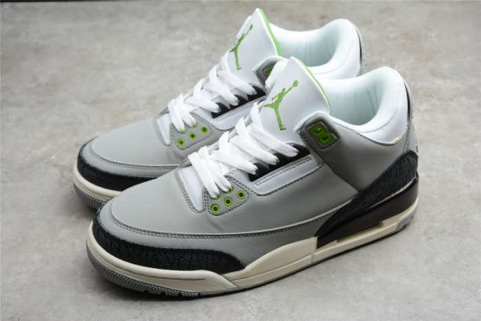 AIR JORDAN 3 RETRO ??CHLOROPHYLL???? 136064 006