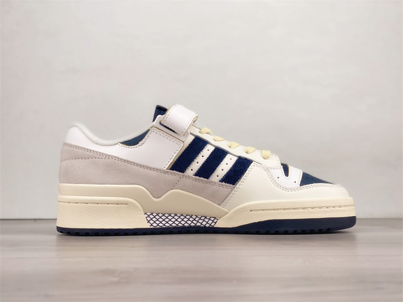 Adidas Forum 84 Low Delivers A Unique Mix Of Collegiate Navy And White GZ6427
