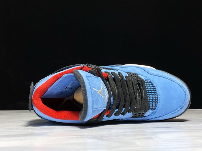 Travis Scott x Air Jordan 4 Houston Oilers University Blue 308497-406