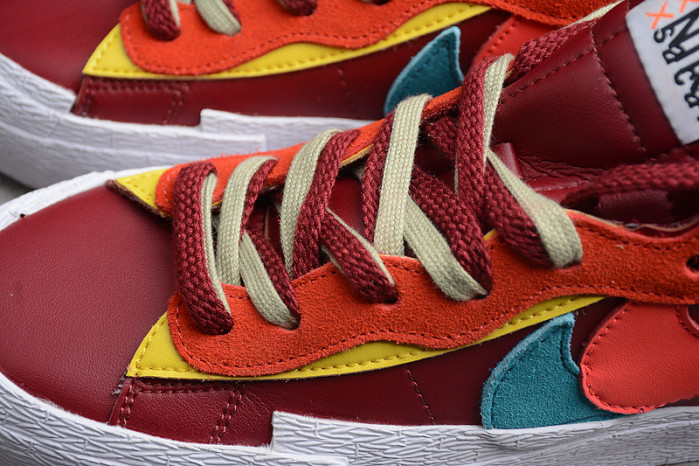 KAWS x sacai x Blazer Low Team Red DM7901-600