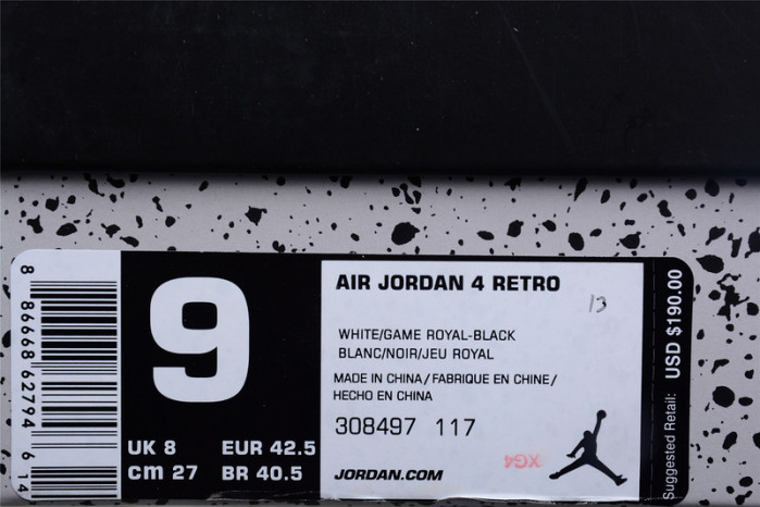 Air Jordan 4 Retro "motorsport" 308497-117