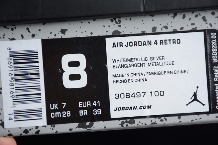 Jordan 4 Retro Pure Money  308497-100