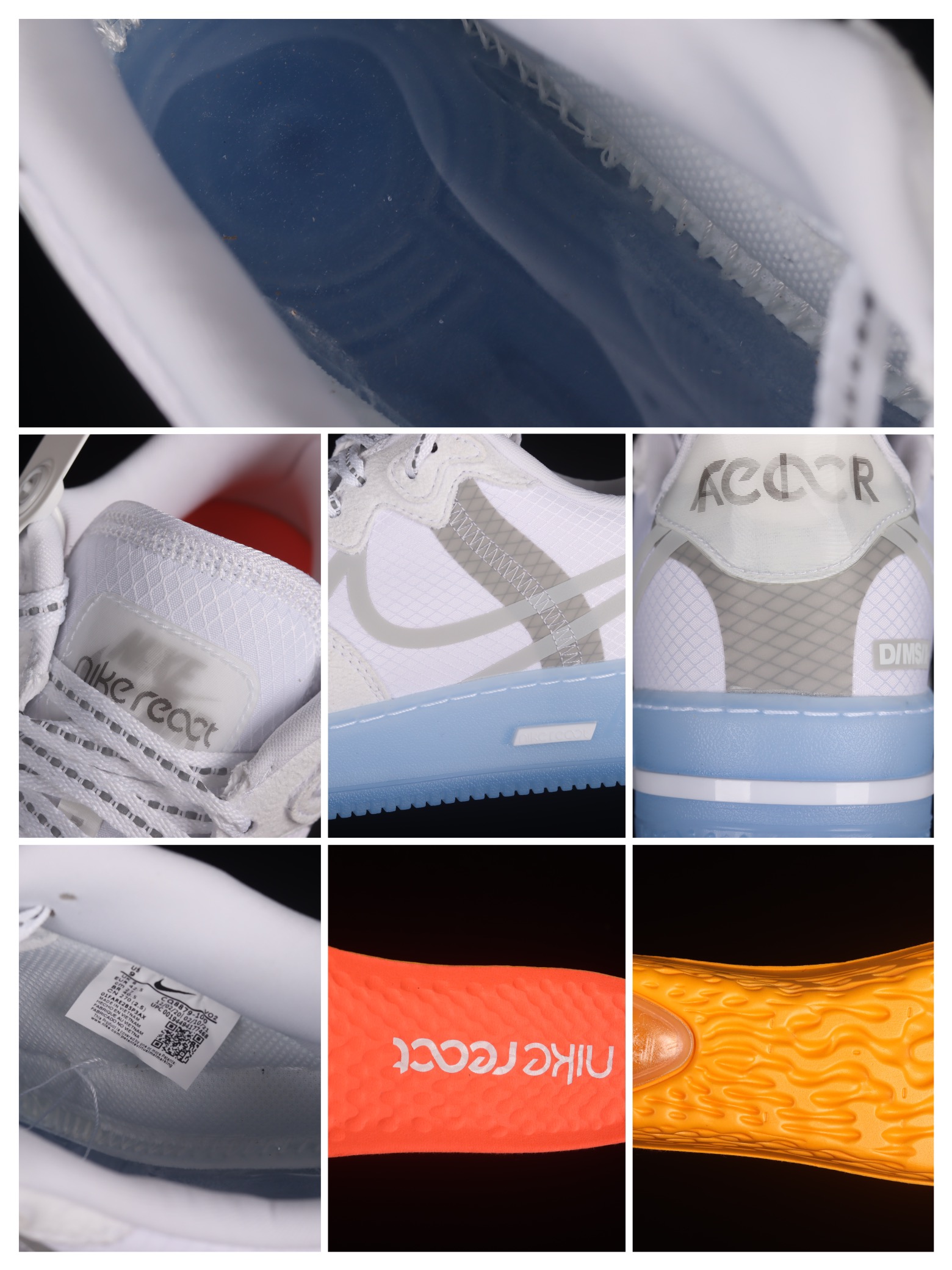 Nike Air Force 1 React White Light Bone CQ8879-100