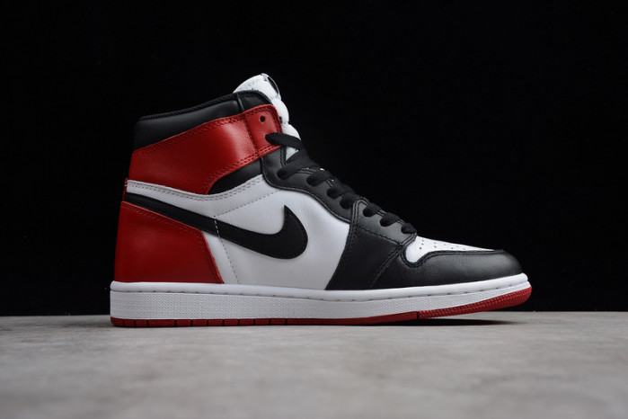 AIR JORDAN 1 High OG Black Toe white/ black-varsity red 555088-125