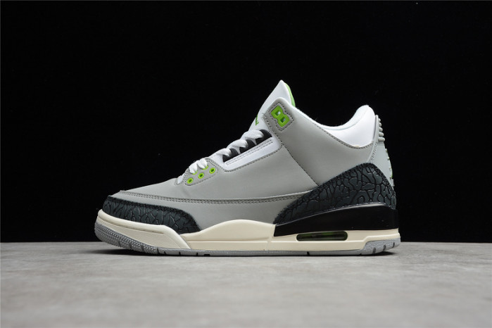 AIR JORDAN 3 RETRO ??CHLOROPHYLL???? 136064 006