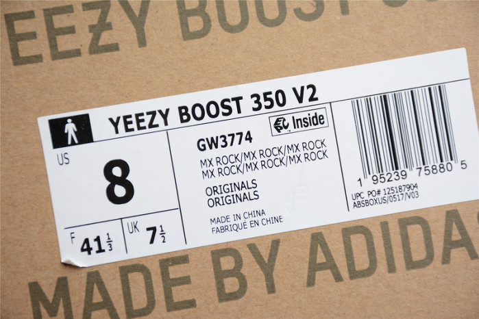 ADIDAS YEEZY BOOST 350 V2 "MX ROCK" GW3774