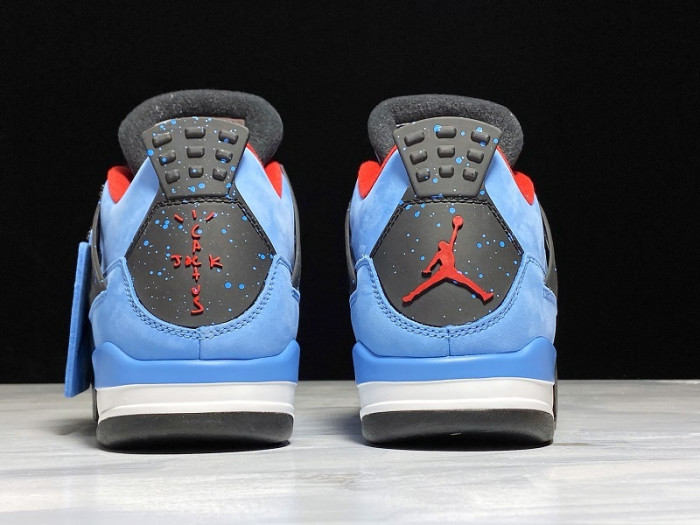 Travis Scott x Air Jordan 4 Houston Oilers University Blue 308497-406