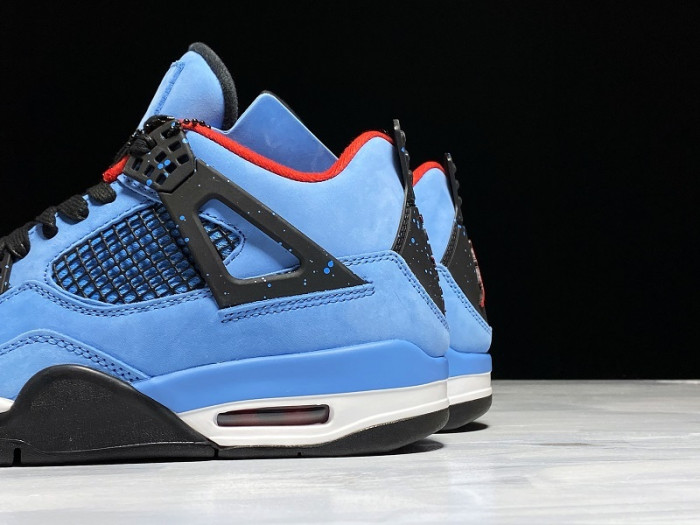 Travis Scott x Air Jordan 4 Houston Oilers University Blue 308497-406