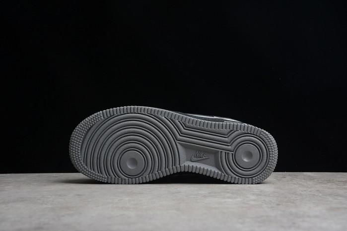 Nike Air Force 1 Low White Dark Grey Black Shoes 553689-609