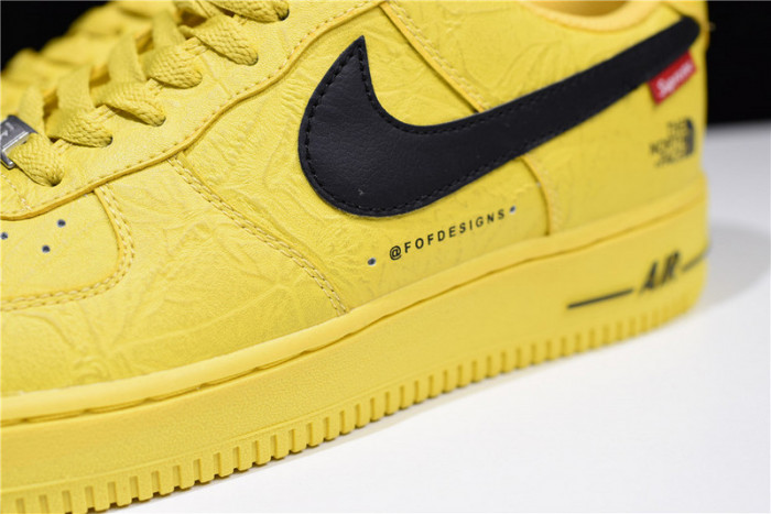 Supreme x The North Face x Nike Air Force 1 YELLOW AR3066-400