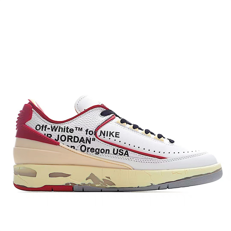 Off-White x Air Jordan 2 Low SP White Red DJ4375-106