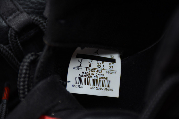 JORDAN 11 RETRO BP "72-10" black 378037-002