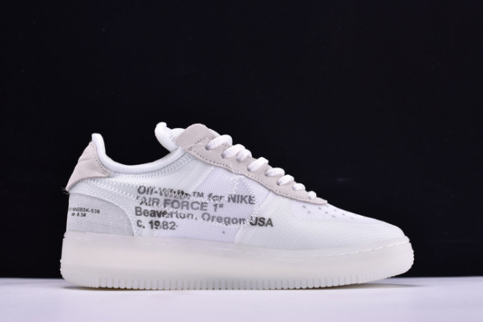 NIKE AIR FORCE 1 LOW OFF-WHITE All White AO4606-100