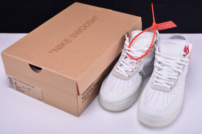 NIKE AIR FORCE 1 LOW OFF-WHITE All White AO4606-100