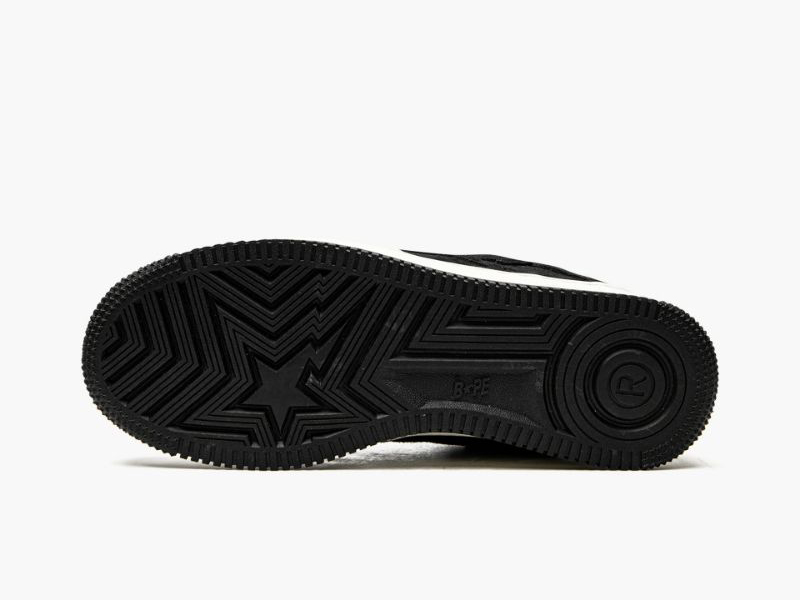 A BATHING APE® Mens BAPE STA LOW M2 IT BLACK