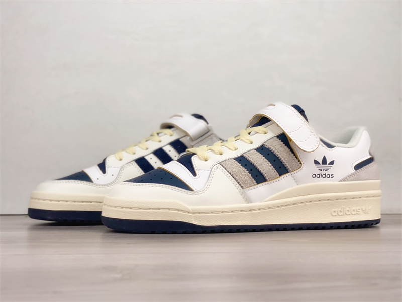 Adidas Forum 84 Low Delivers A Unique Mix Of Collegiate Navy And White GZ6427