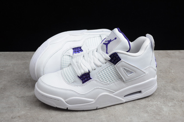Air Jordan 4 Retro Pure Money white purple CT8527-115