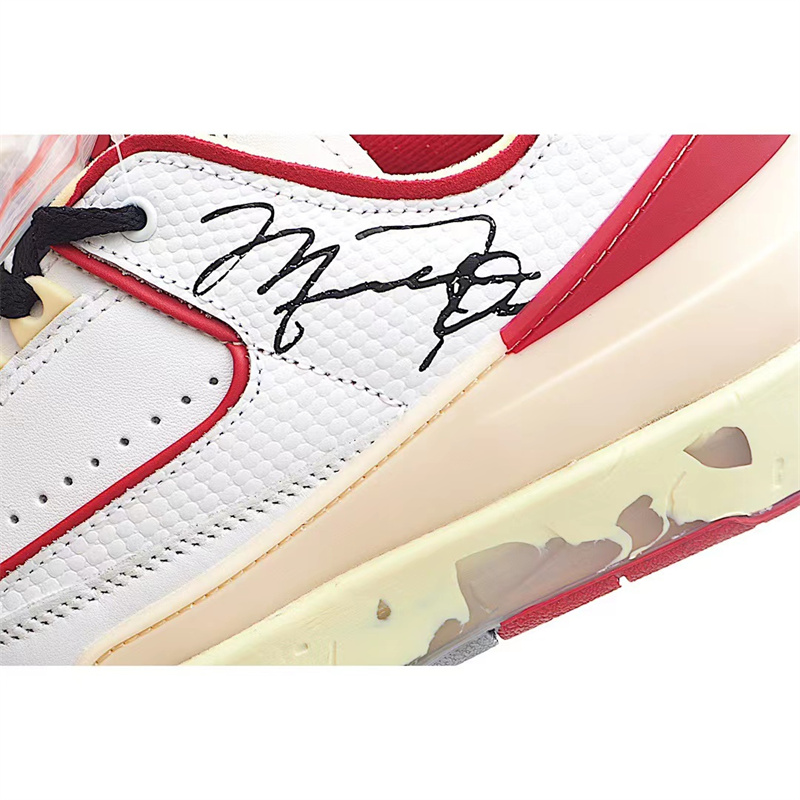 Off-White x Air Jordan 2 Low SP White Red DJ4375-106