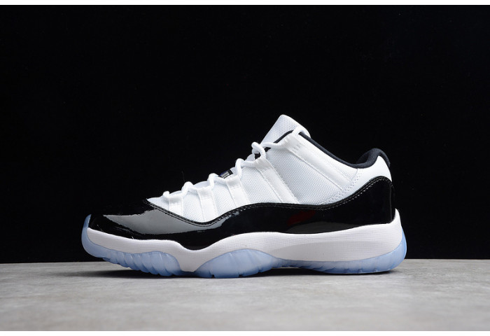 AIR JORDAN 11 RETRO LOW "CONCORD" BLACK/ WHITE mens 528895-153