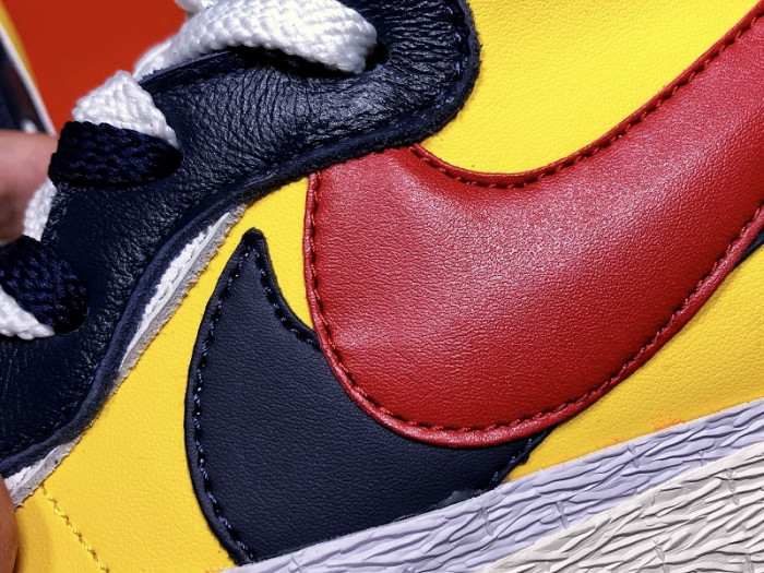 Sacai x Blazer Mid Maize Navy BV0072-700