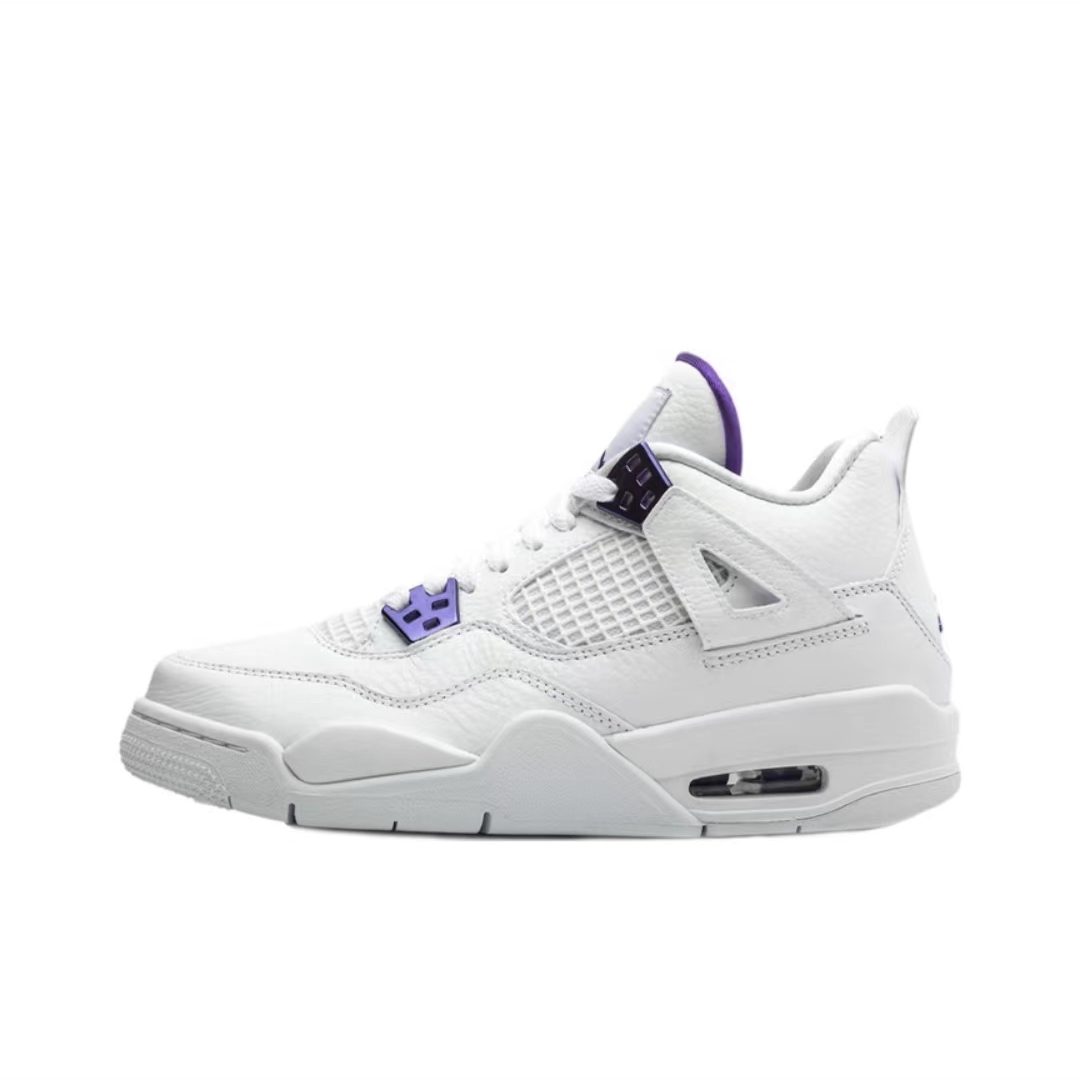 Air Jordan 4 Retro Pure Money white purple CT8527-115