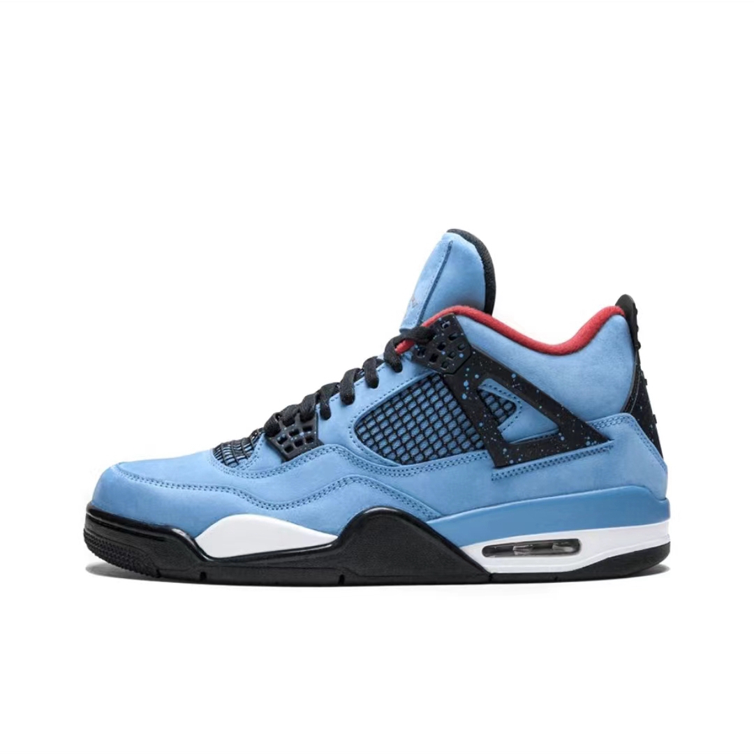 Travis Scott x Air Jordan 4 Houston Oilers University Blue 308497-406