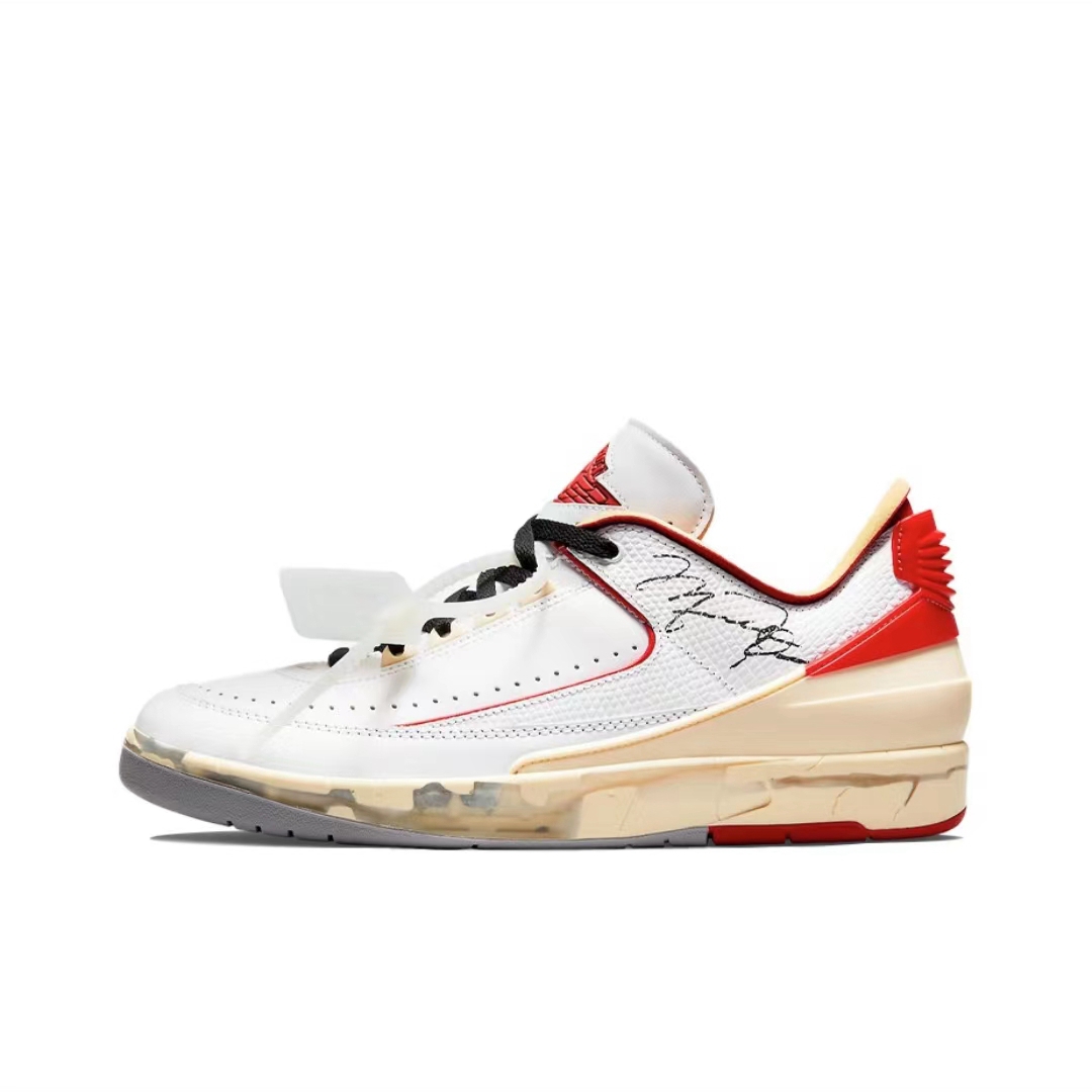 Off-White x Air Jordan 2 Low SP White Red DJ4375-106