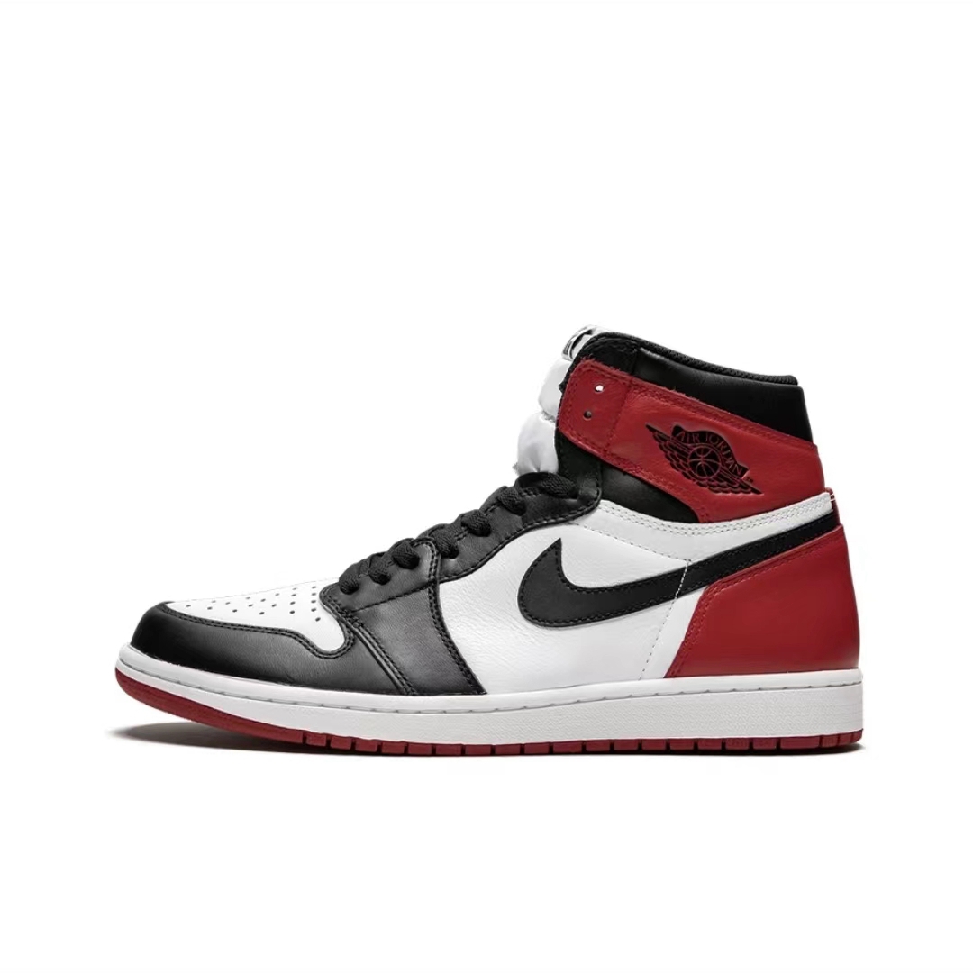 AIR JORDAN 1 High OG Black Toe white/ black-varsity red 555088-125