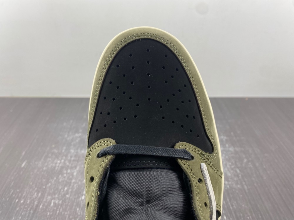 Black/Olive” Travis Scott x Jordan 1 Low