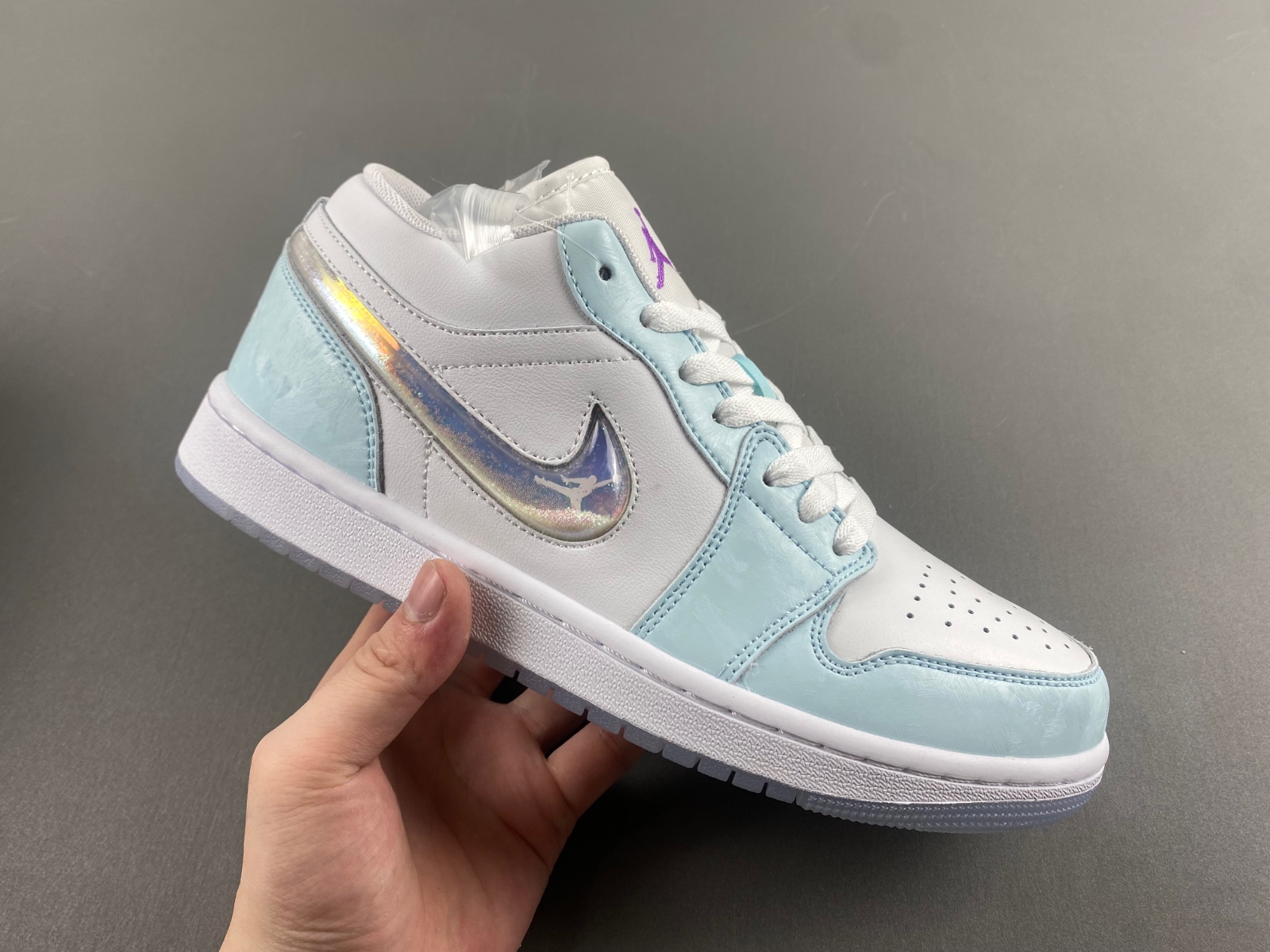 Nike Air Jordan 1 Low SE GS AJ1 Glacier Blue White HJ3481-491