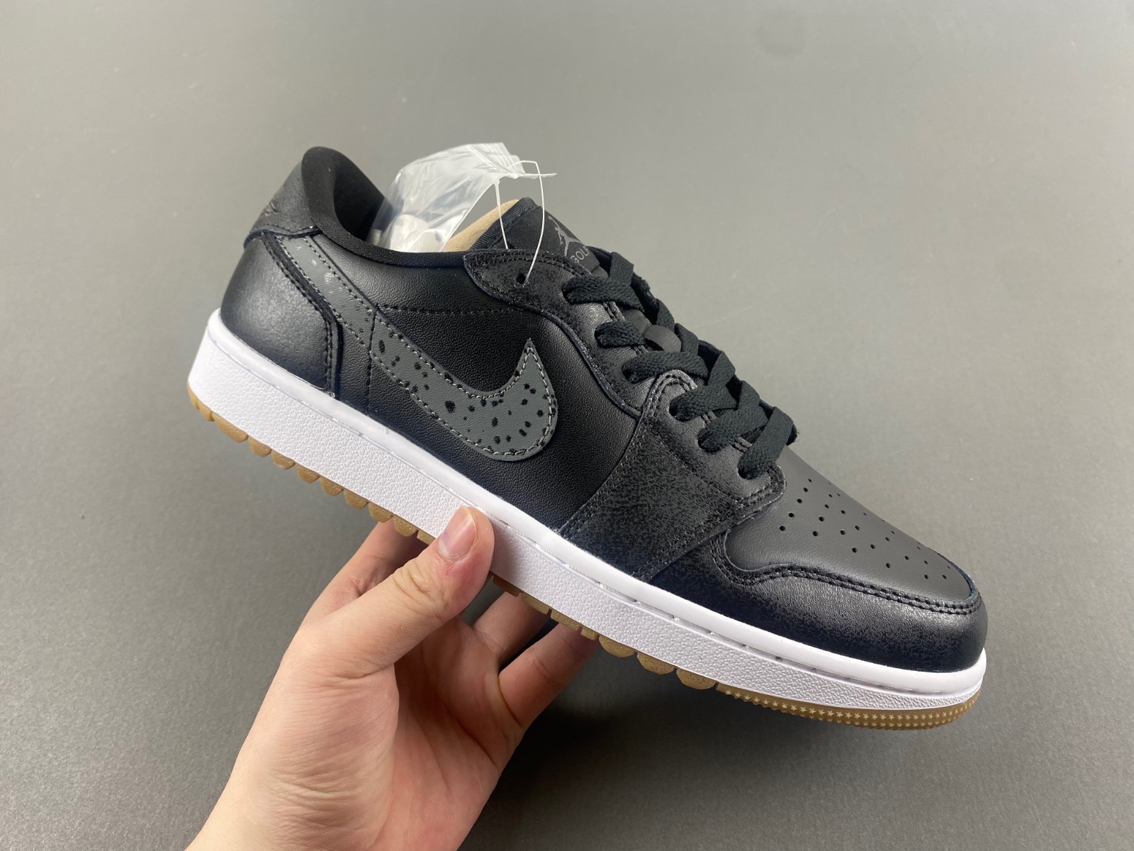 Air Jordan 1 Low G Essential Golf Shoes Black Anthracite DD9315-005