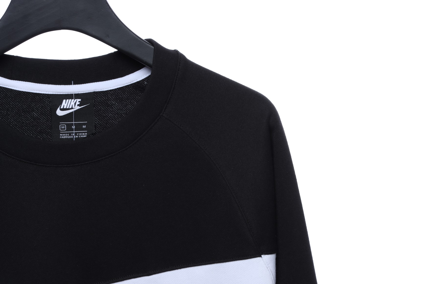 Nike  big hook patchwork round neck sweatshirt Hoodie